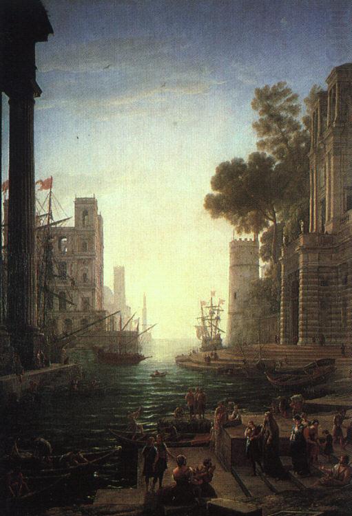 Claude Lorrain Landscape with the Embarkation of Saint Paula Romana at Ostia china oil painting image